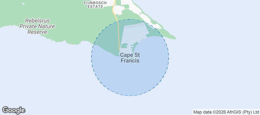 Cape Saint Francis Airbnb map